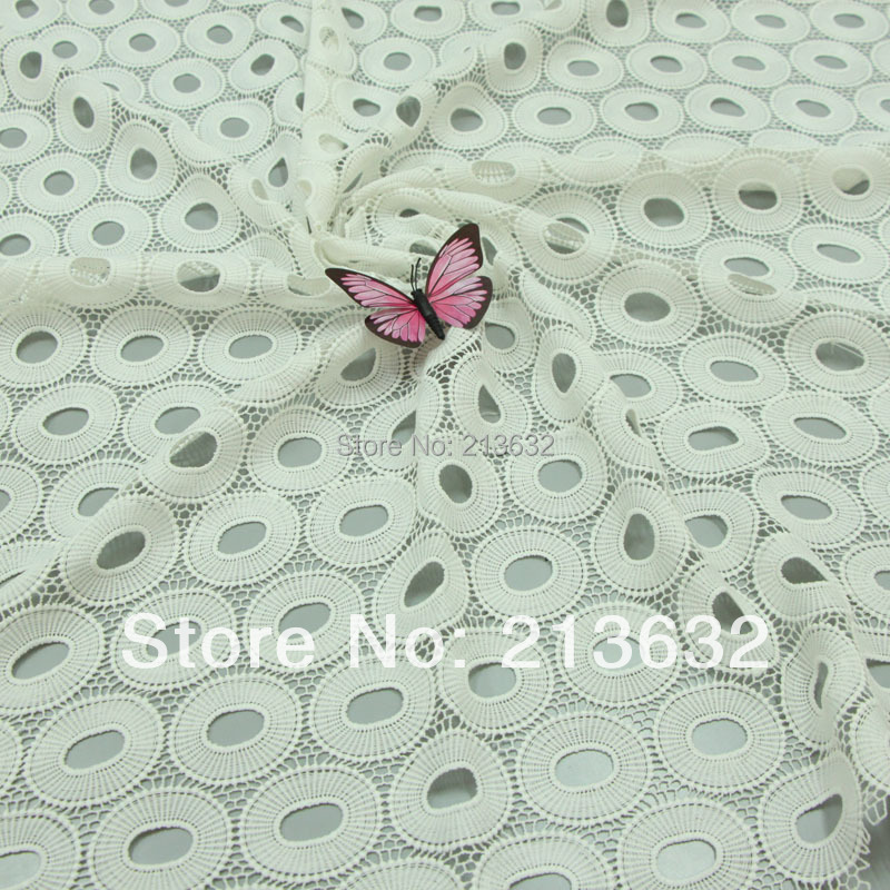 Sewing Eyelet Fabric - Tela de encaje bordada de alta