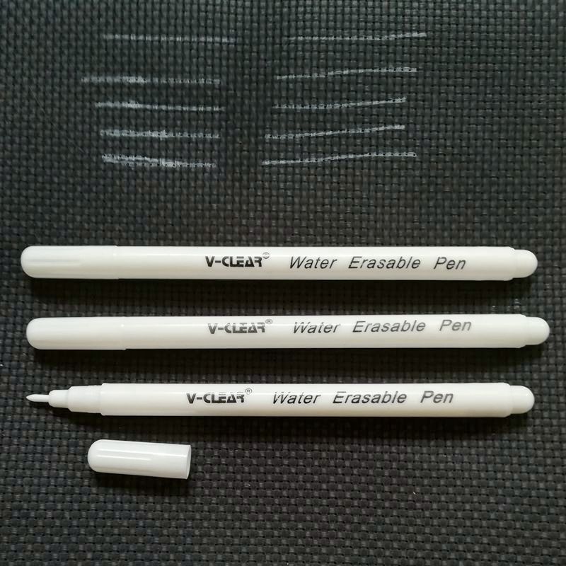 Fabric Marking Pen - VCLEAR-Bolígrafo Soluble en agua, Color blanco,