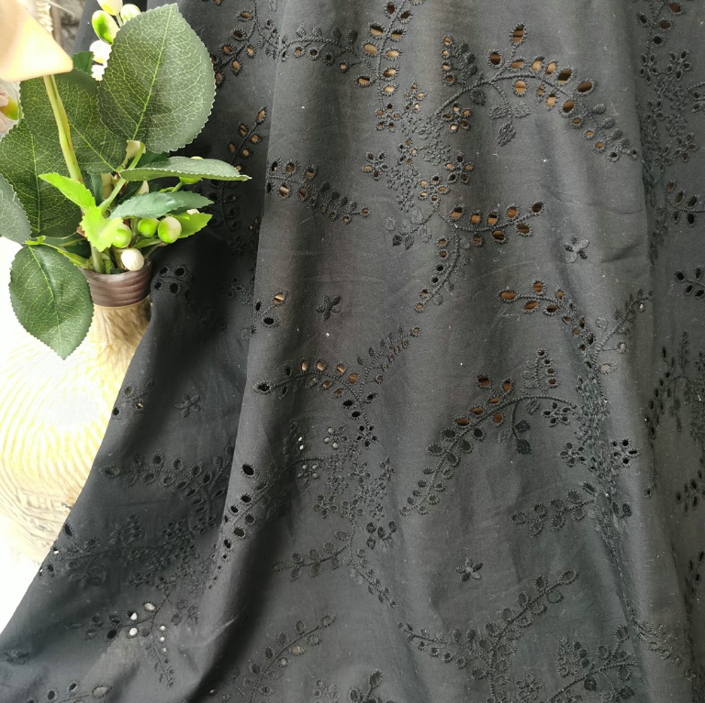Tela de encaje floral bordado  - Sewing Eyelet Fabric reseña y precio