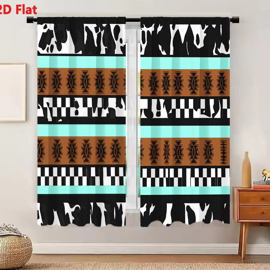 2 Cortinas con Patrón Tribal A - Century Textile & Sewing Supply Avenue C North Saskatoon Sk reseña y precio