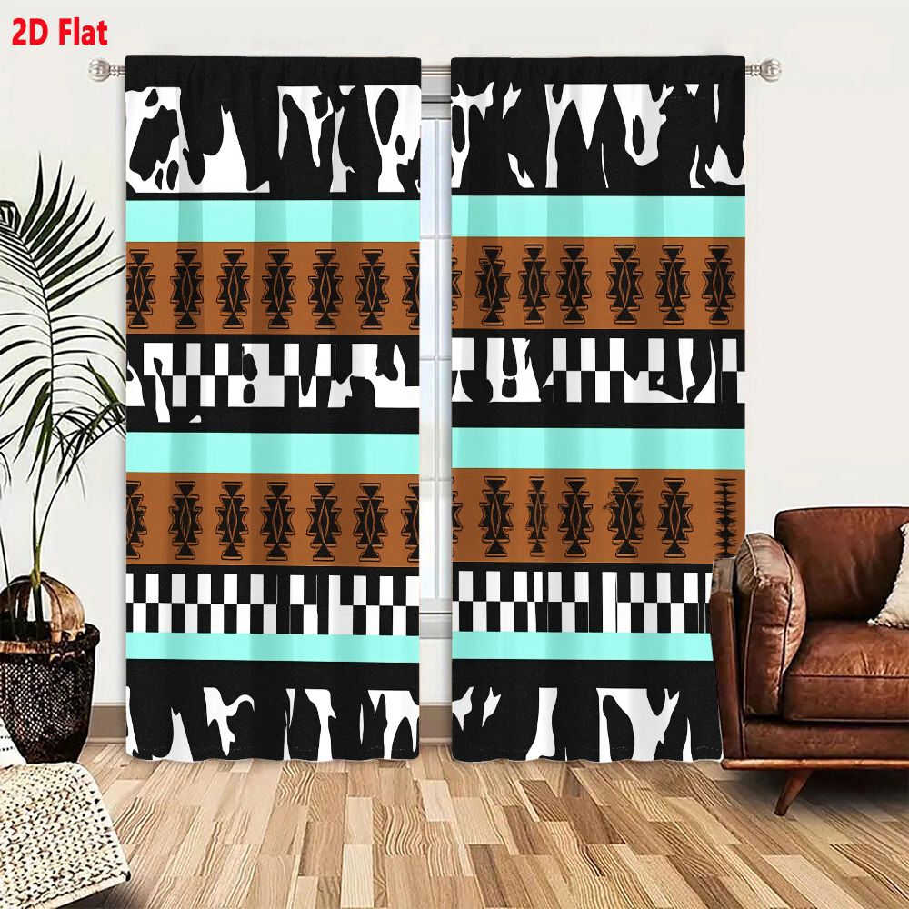2 Cortinas con Patrón Tribal A - Century Textile & Sewing Supply Avenue C North Saskatoon Sk reseña y precio