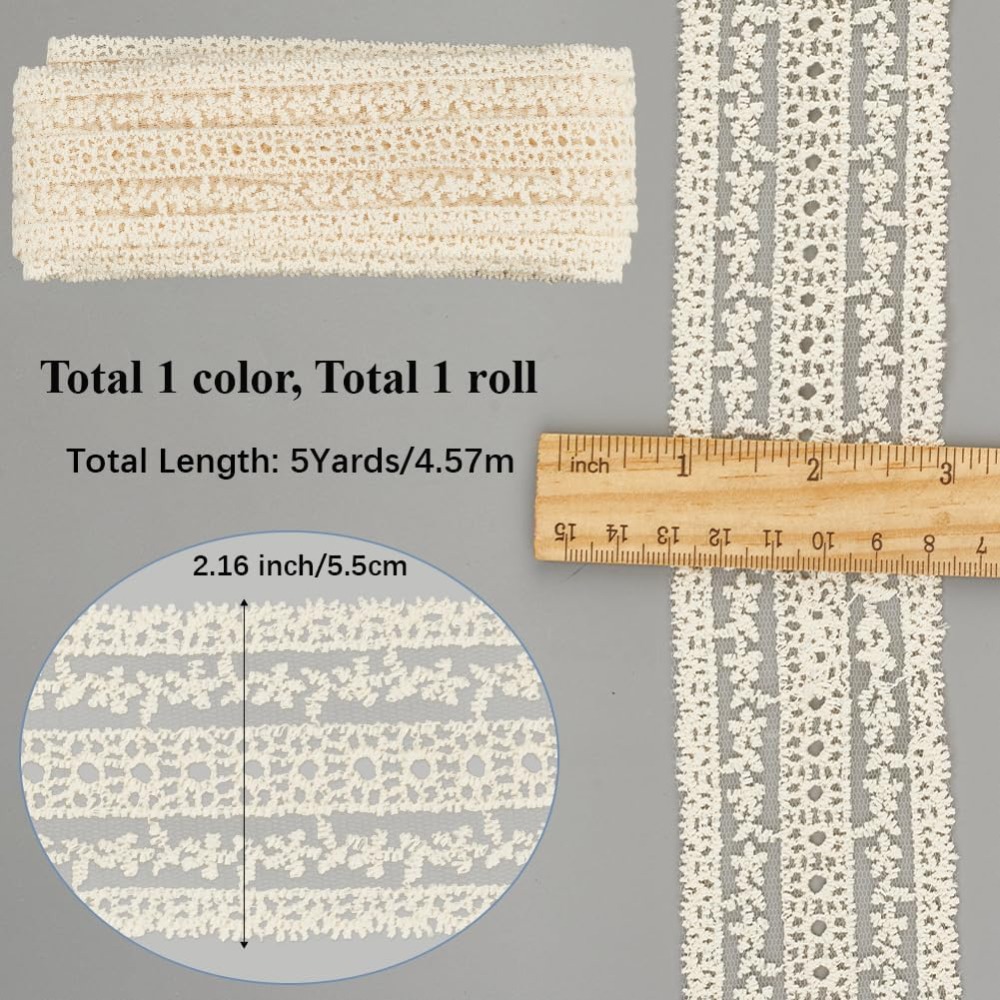 Cinta de encaje de algodón vin - Sewing Eyelet Fabric reseña y precio
