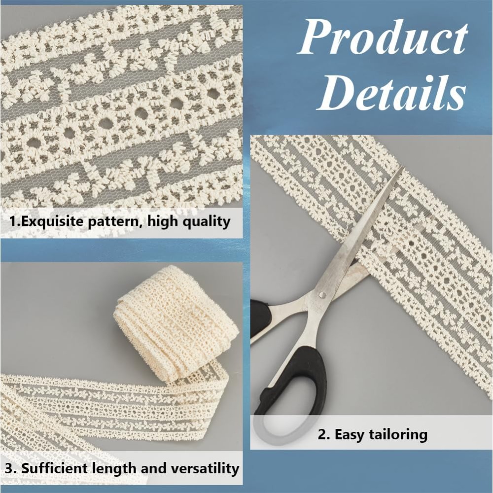 Cinta de encaje de algodón vin - Sewing Eyelet Fabric reseña y precio