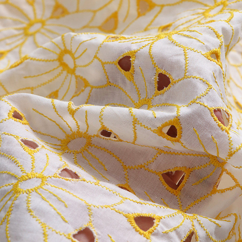 Tela de encaje bordado 100% al - Sewing Eyelet Fabric reseña y precio