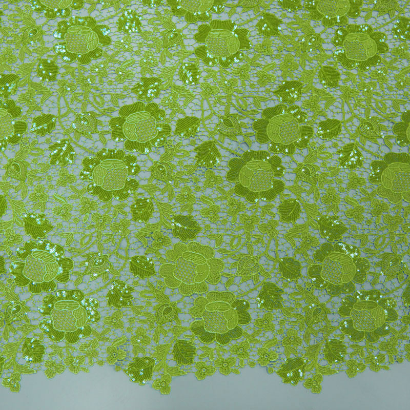 Tela de encaje hueco verde lim - Sewing Eyelet Fabric reseña y precio